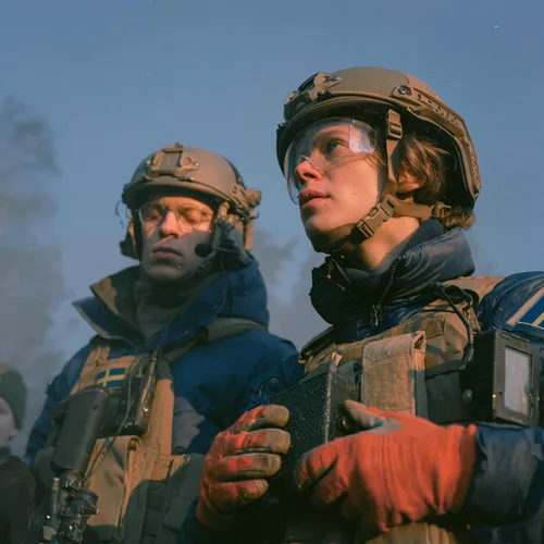Humanitarian mission operators spotted drones during the helicopter training.
